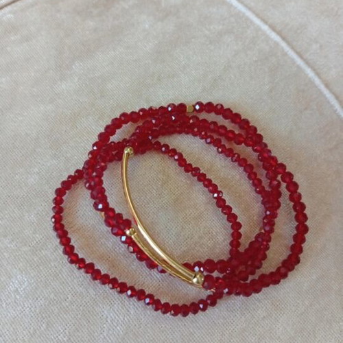 Bracelets new, red color