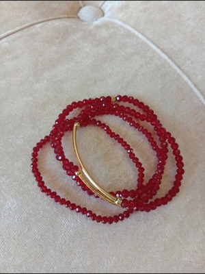 Bracelets new, red color