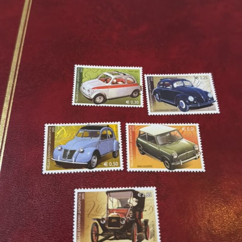 Car stamps new, set of 5