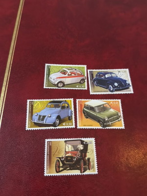 Car stamps new, set of 5