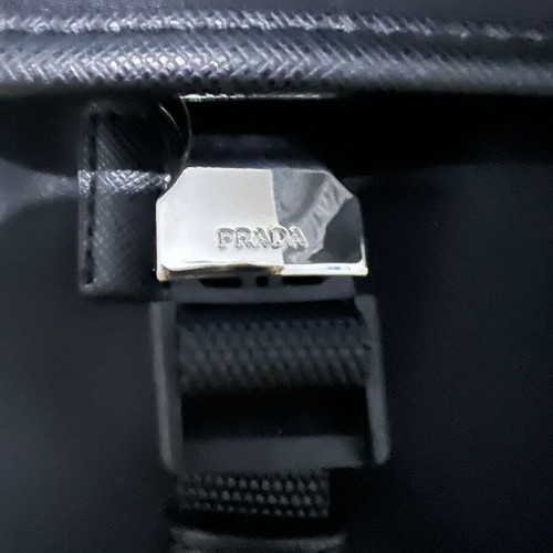 Prada Re Nylon Saffiano shoulder bag, black