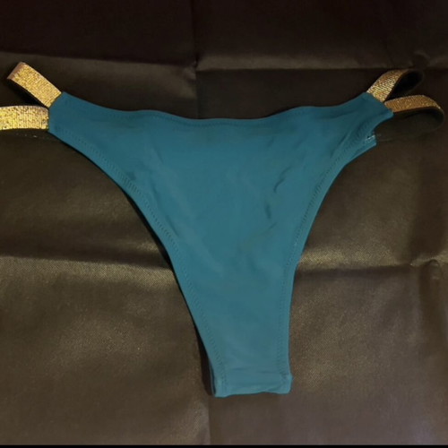 Bikini emerald/gold new, size Large