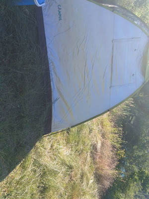 Campus tent like new with case and tools, 4-5 persons, waterproof