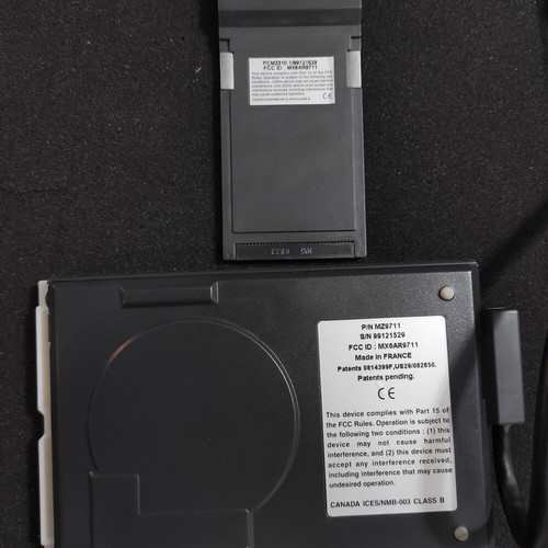 Retro Archos MZ9711 Zip Drive 100MB like new with PCMCIA adapter and accessories