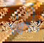 Σκουλαρίκια πεταλούδες πολύχρωμα καινούργια