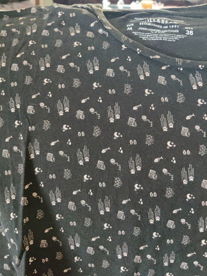 Pull & Bear short-sleeve shirt size medium like new, black