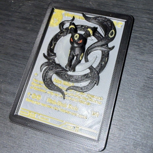 3D Printed Pokémon Card Umbreon PLA