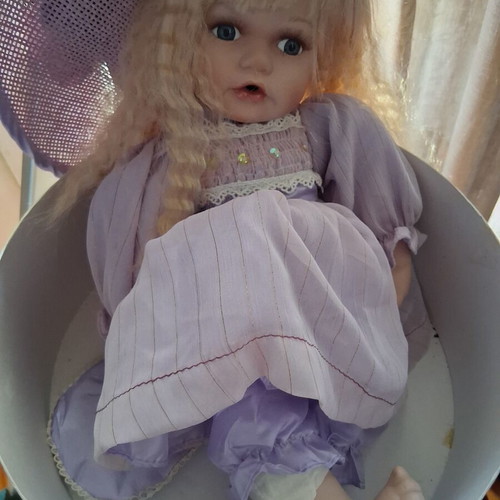 Vintage porcelain doll