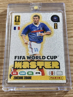 Zinedine Zidane Panini FIFA World Cup 2026 Card in Acrylic Case new