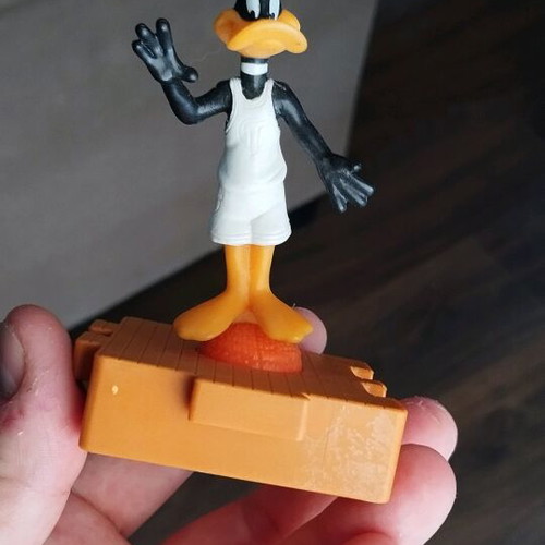 Daffy Duck Space Jam 1996 figure used McDonalds Looney Tunes