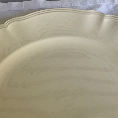 Digoin & Sarreguemines set used, 7 plates, large platter, appetizer dish