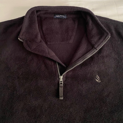 Nautica men's fleece sweatshirt used, black, size XL