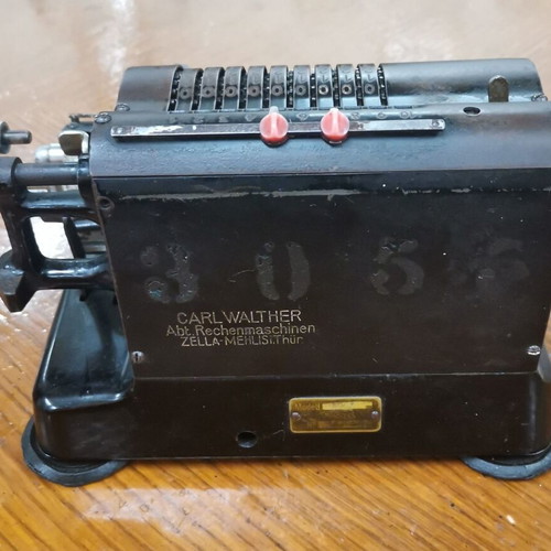 Walther mechanical calculator used, vintage personal item