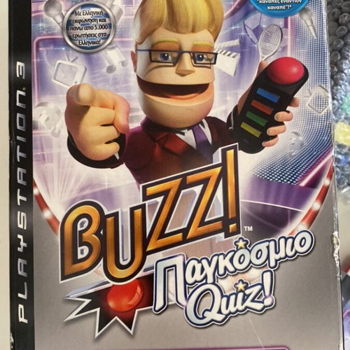 Buzz PlayStation 3 quiz game like new with USB and 4 controllers