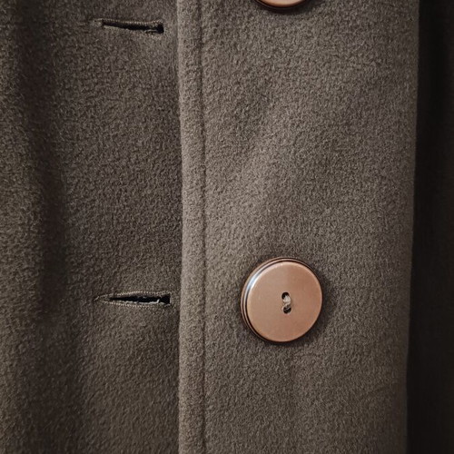 Wool & Cashmere Coat long, like new, brown, size L