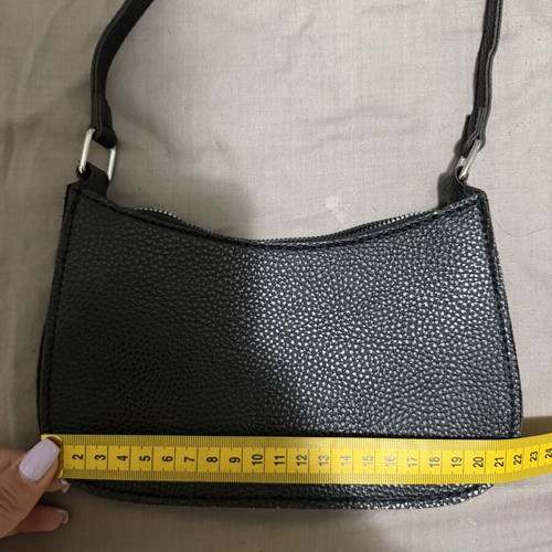 Shein black shoulder bag baguette style like new