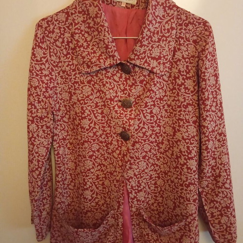 Sofos Bis Vintage Women's Jacket like new jacquard brocade floral