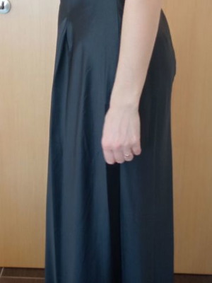 Benetton satin dress new, maxi size M/L, black