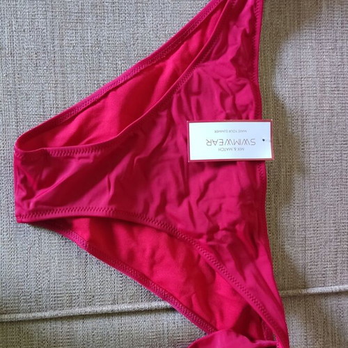 Swimsuit like new, red, size 50, side tie