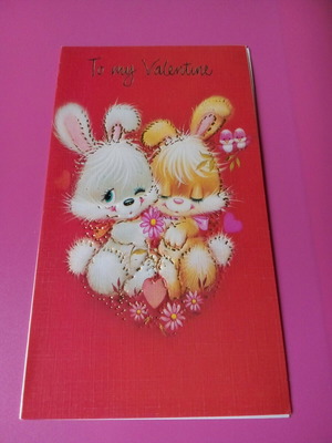 Vintage embossed card like new, blank