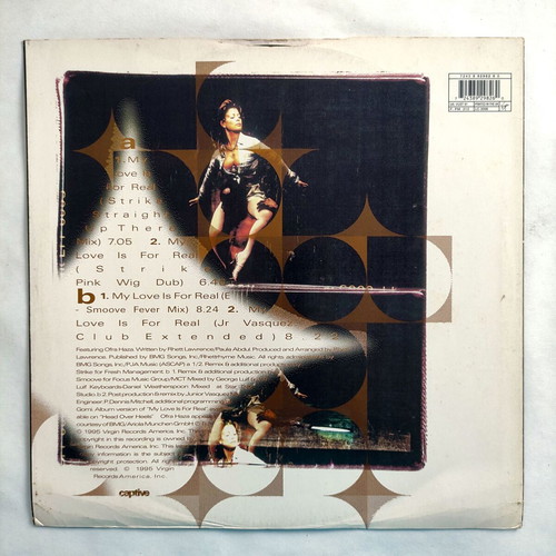 Paula Abdul My Love Is For Real 12'' vinyl used, electronic