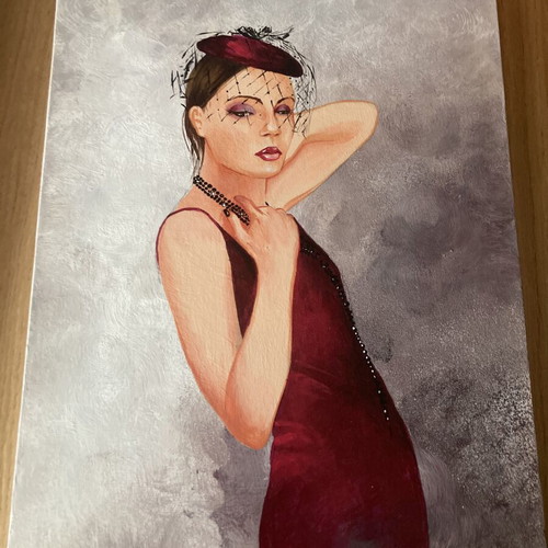 Painting on wood authentic, like new