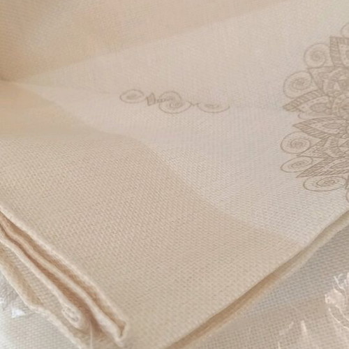 Runner tablecloth new 33x183 cm linen beige