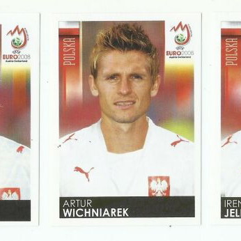 Panini Euro 2008 Poland Football Stickers set of 21 like new