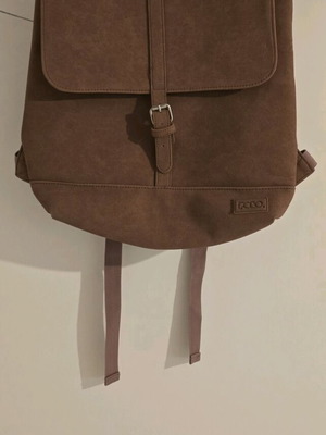 Polo backpack brown, new, suede