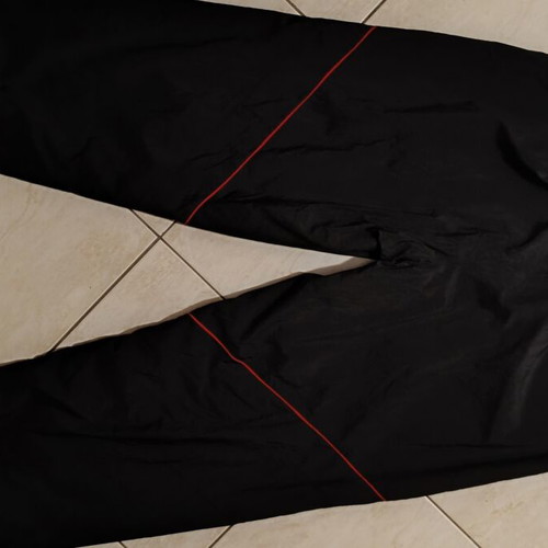 Jordan track pants new large oversized fit black and red