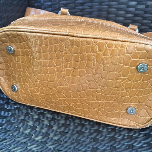 Ferre Vintage handbag used, calf leather, 50x34x16 cm