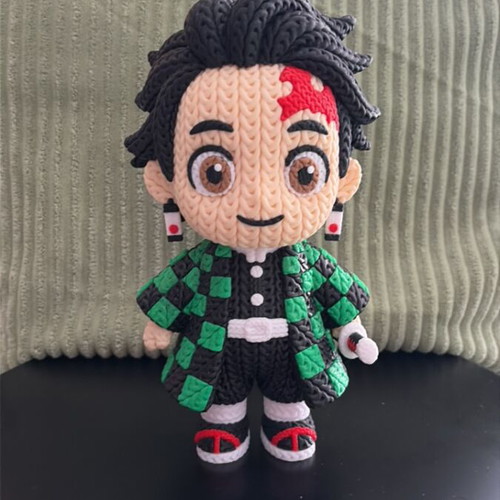 Tanjiro figure printed with PLA 23 cm new