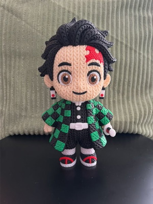 Tanjiro figure printed with PLA 23 cm new