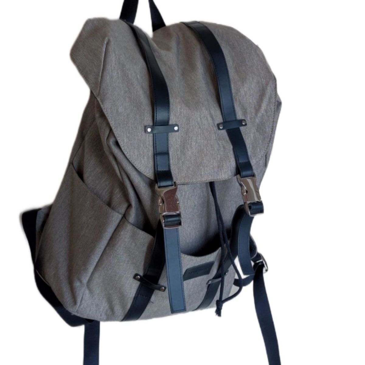 Longines Grey Backpack Clothe Leather 290 00 Vendora