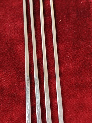 Vintage Korean Metal Sujeo Chopsticks Set of 2 Pairs