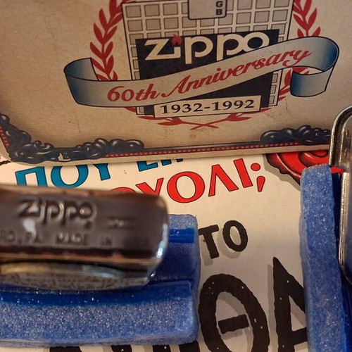 Ronson vintage lighter, Zippo and Marlboro gift set
