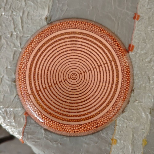 Orgonite Drink Charger used with surface crack