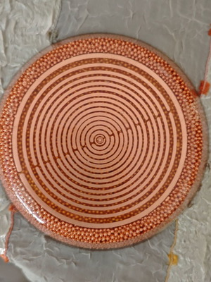Orgonite Drink Charger used with surface crack