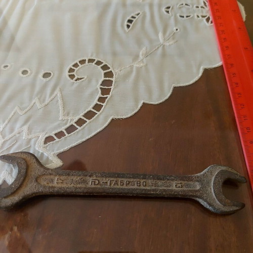 Vintage wrench sizes 17 and 13 used, made in Gabrovo