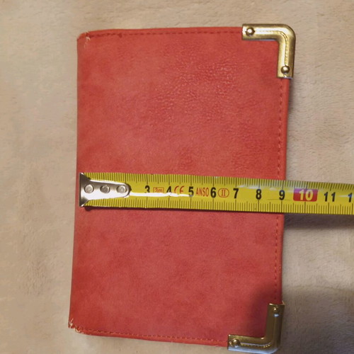Coral wrist wallet like new synthetic leather