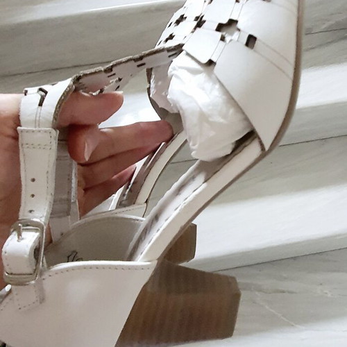 Alpina anatomical sandals white, genuine leather, size 37, new