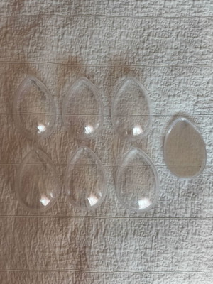 Plexiglass πασχαλινά αυγά σετ 6 τεμαχίων 12 εκ. καινούργιο