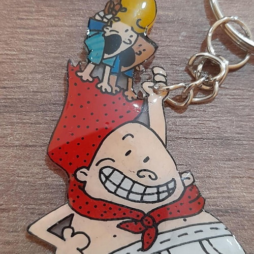 Captain Vrakas Keychain handmade from heat-shrink plastic