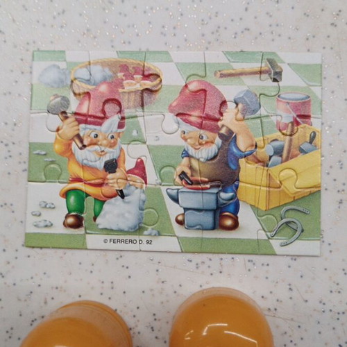 Kinder Surprise Puzzle Gnomes 1992 vintage like new
