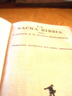 La Sacra Bibbia book used, Roma 1965