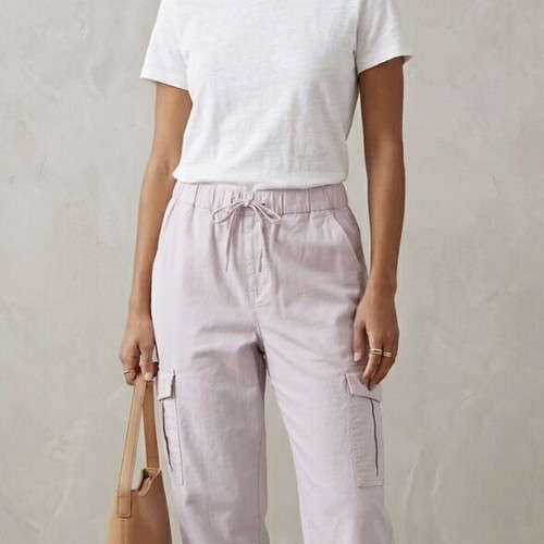 Cargo pants H&M like new, pink and purple, sizes L and XL