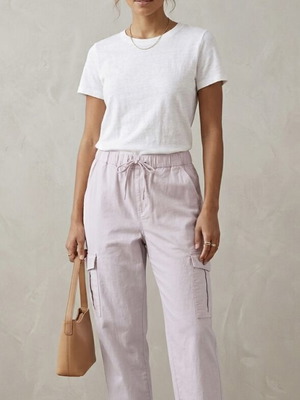 Cargo pants H&M like new, pink and purple, sizes L and XL
