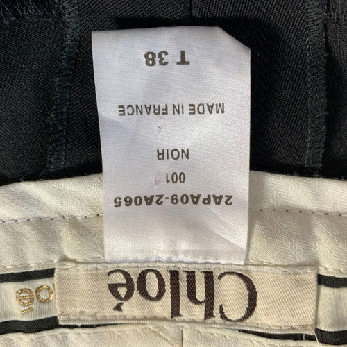 Chloe pants black size FR38 like new, 100% wool