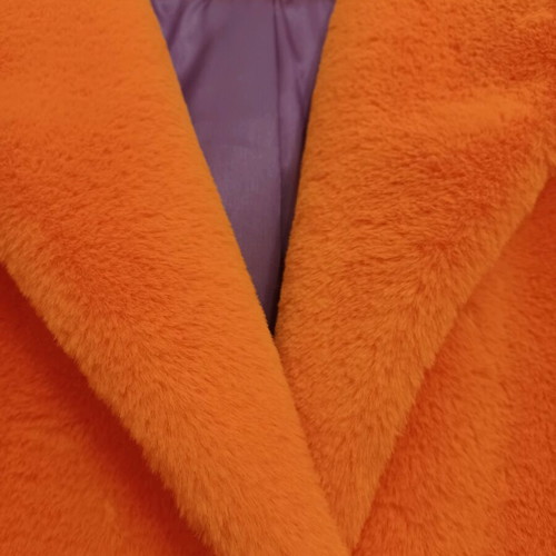 NEMA coat new, orange velour, size S