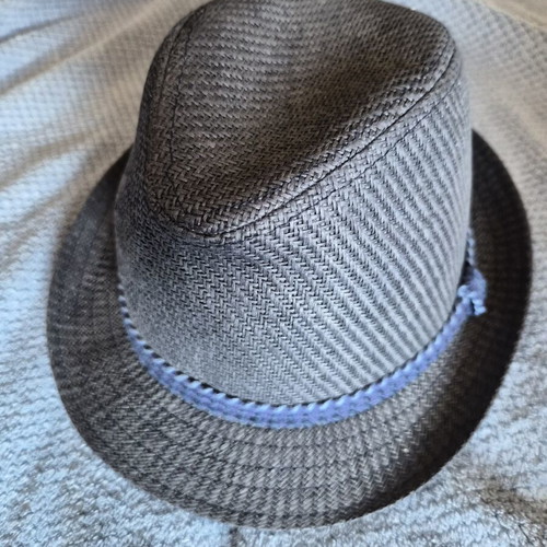 Fedora straw hat unisex new with UPF 50+ protection, size S/M